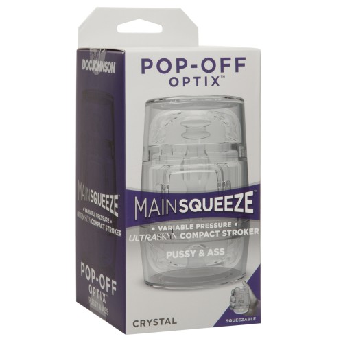 Main Squeeze Pop Off Optix - Crystal Pussy & Ass Stroker