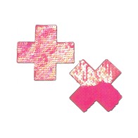 Color Changing Flip Sequins Cross Accessory