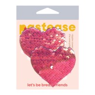 Pastease Color Changing Flip Sequins Heart - Pink