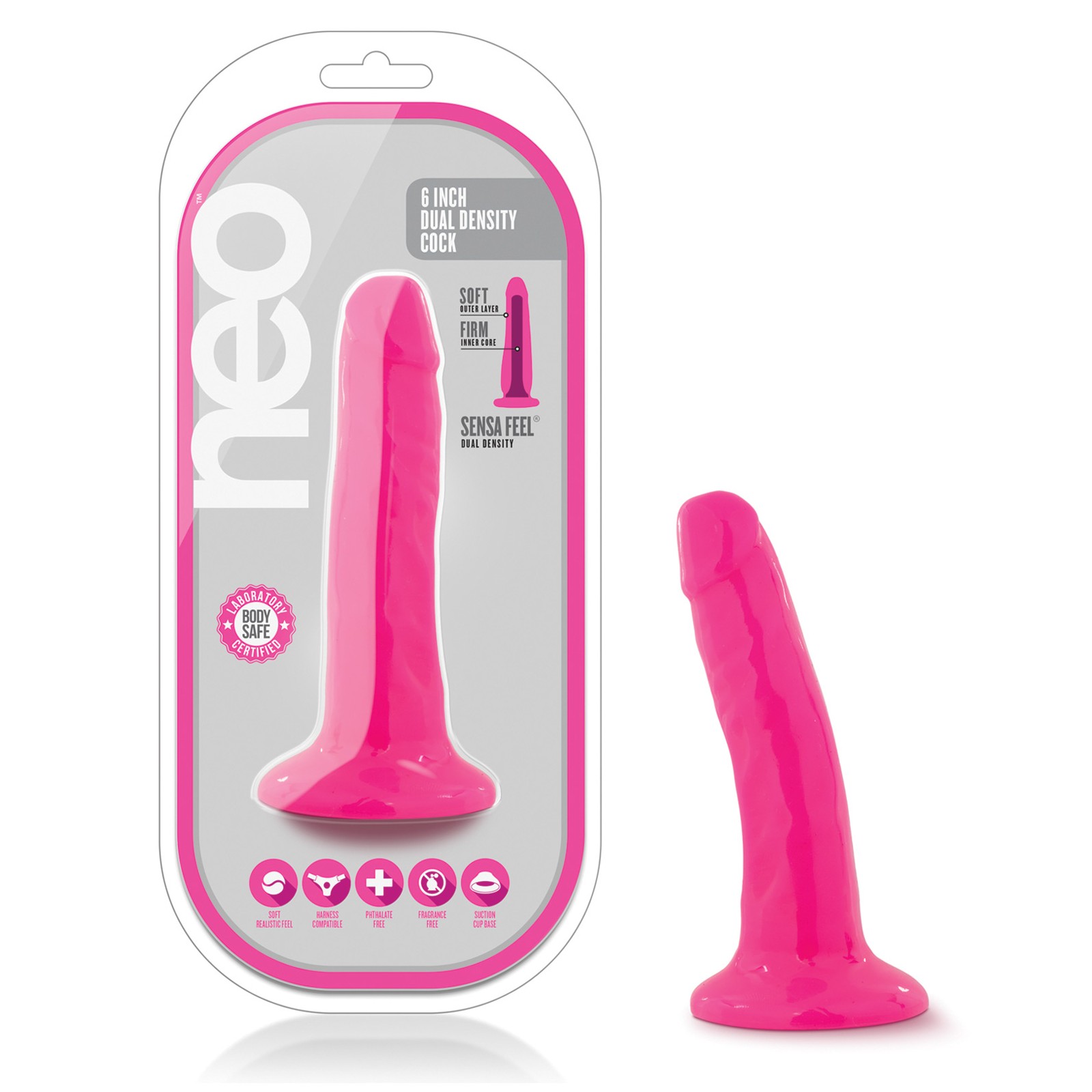 Blush Neo 5.5" Dual Density Cock - Sensation Awaits