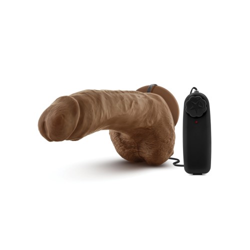 Blush Coverboy 9 Inch Vibrating Realistic Cock Mocha