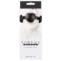 Sinful Soft Silicone Gag Black