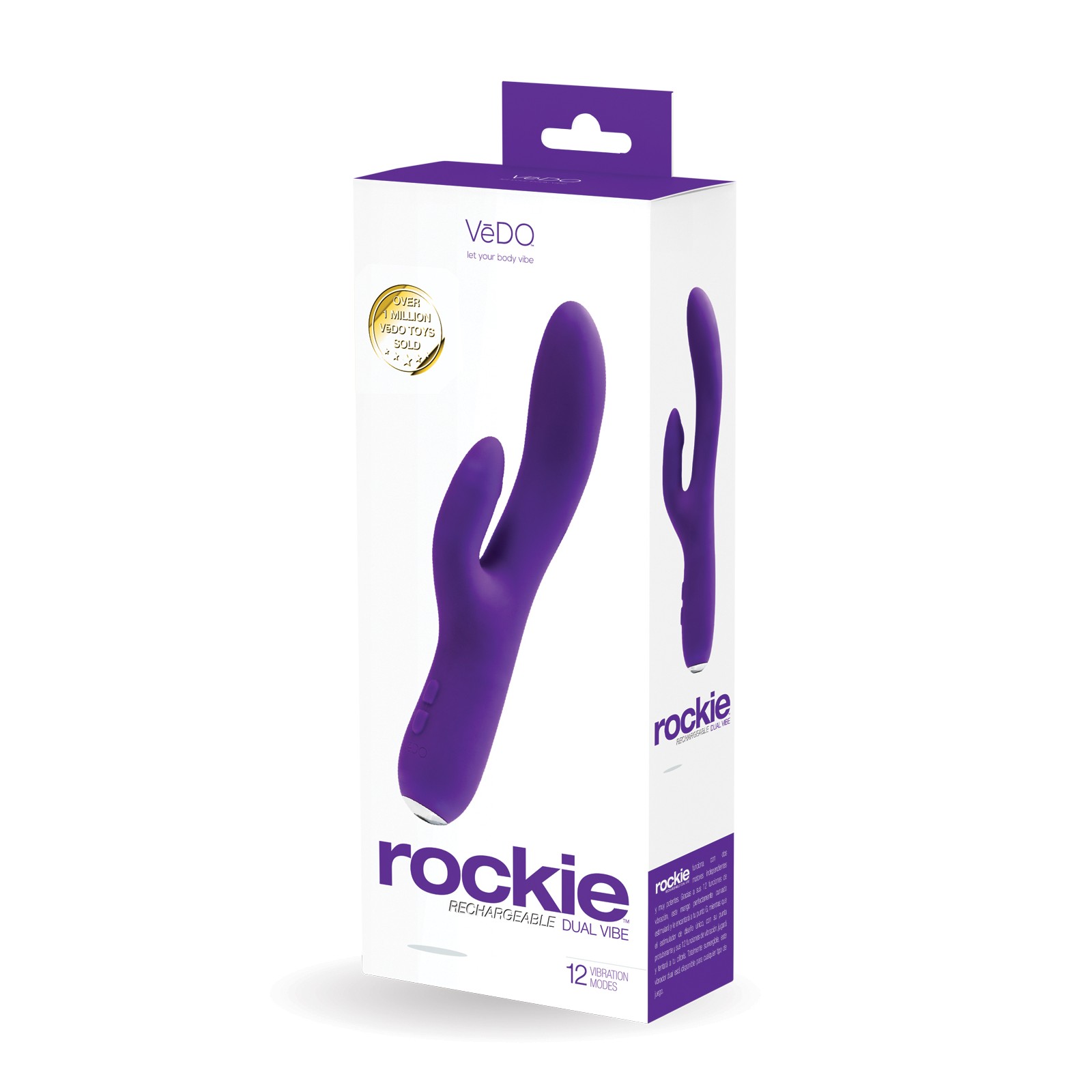 Vibrador Dual Recargable VeDO Rockie