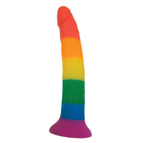 Rainbow 7-Inch Strap-On Dildo with Harness