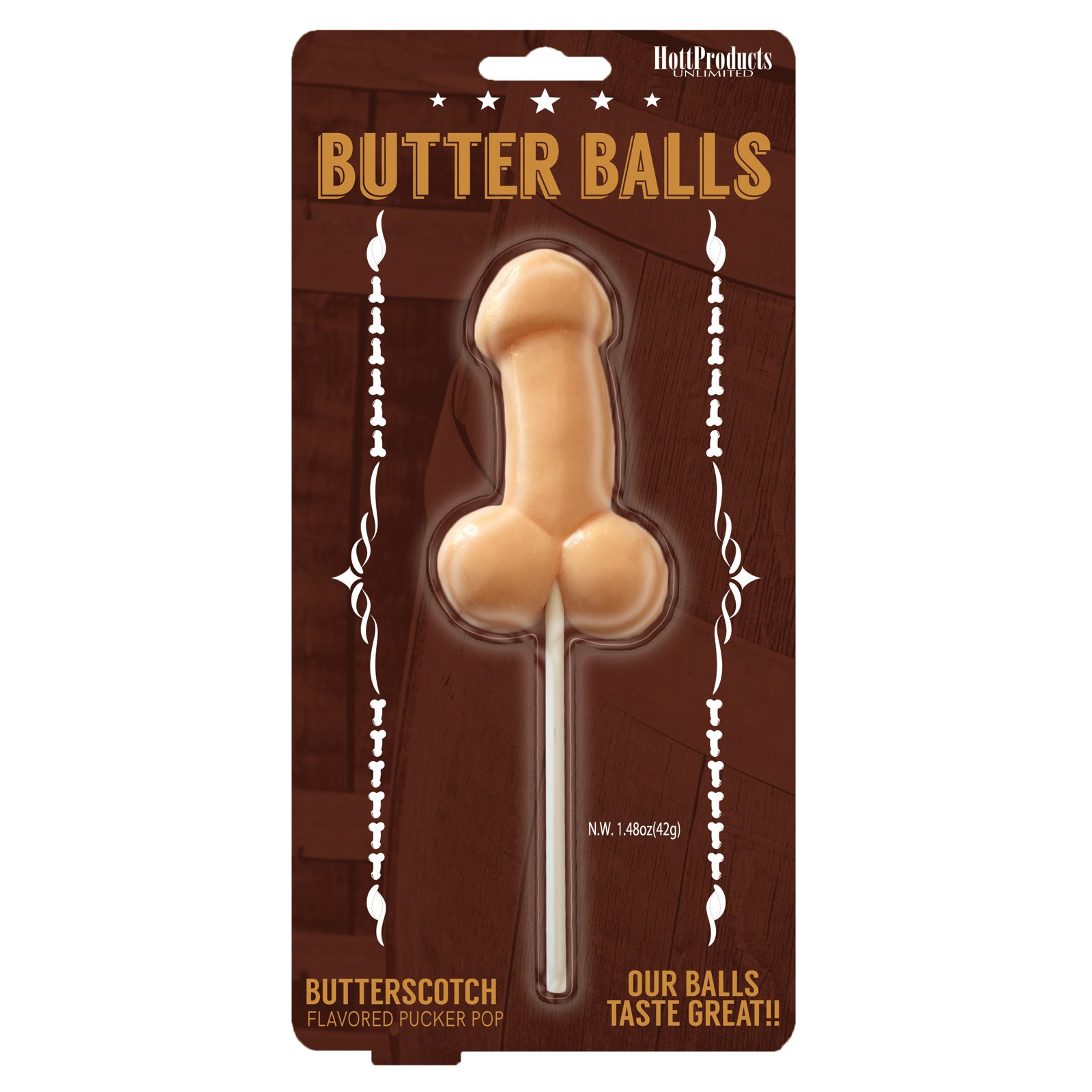 Butter Balls Pecker Pop - Butterscotch