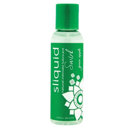 Sliquid Naturals Lubricante Swirl 2 oz Manzana Verde