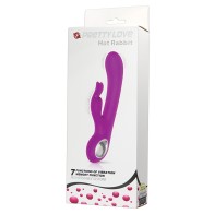 Vibrador Conejito Caliente Pretty Love 7 Funciones Fucsia