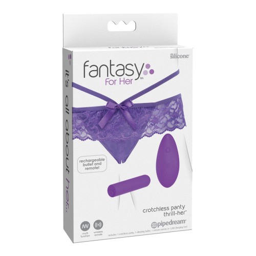 Panty Crotchless Fantasy Para Ella para Placer