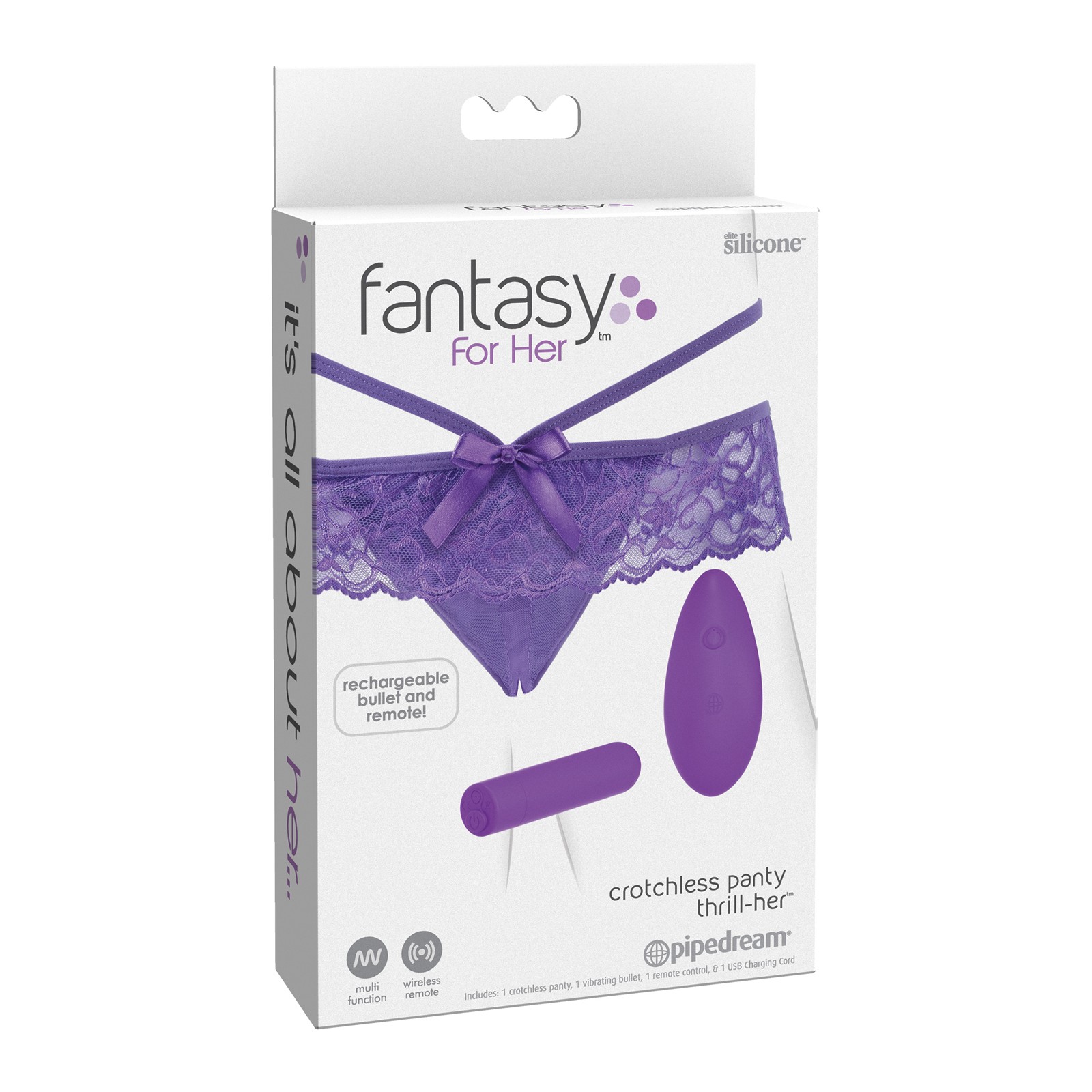 Fantasy For Her Crotchless Panty for Pleasure