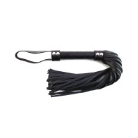 Rouge Short Leather Flogger Black