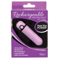 Rechargeable Purple Vibrating Bullet for Discreet Fun