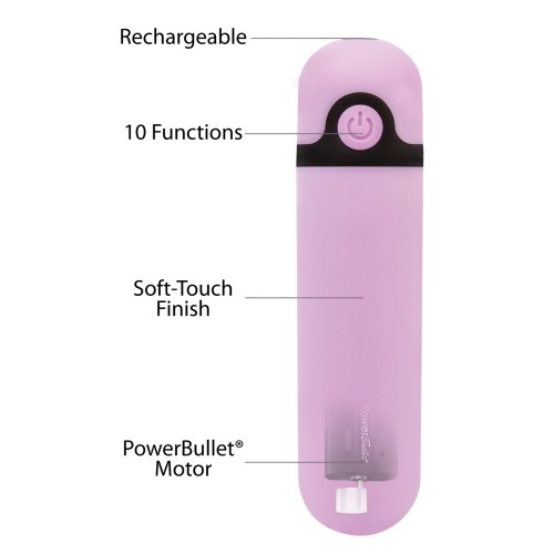 Rechargeable Purple Vibrating Bullet for Discreet Fun