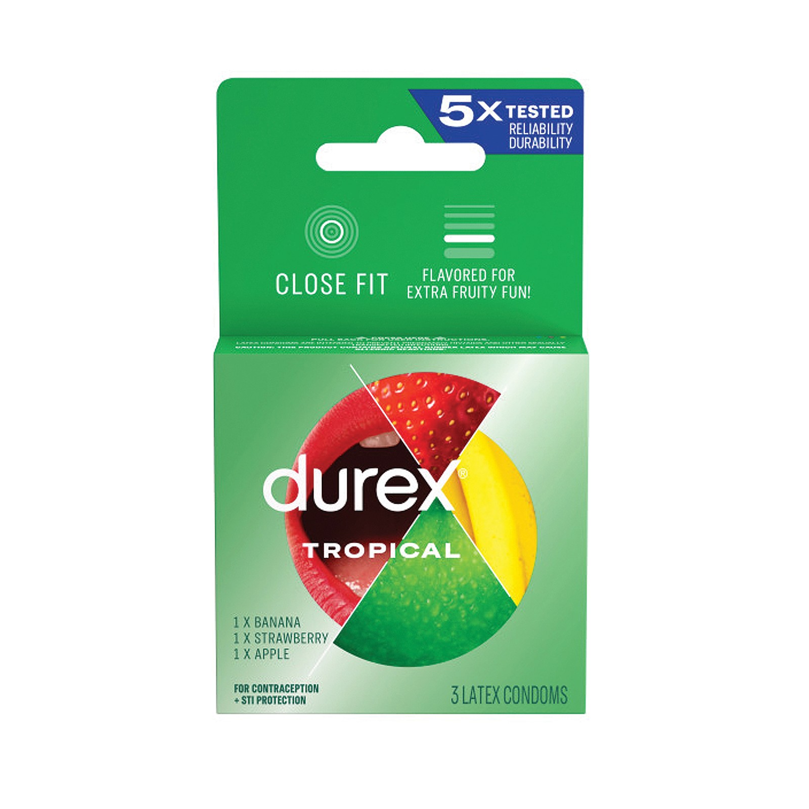 Durex Sabores Tropicales Caja de 3