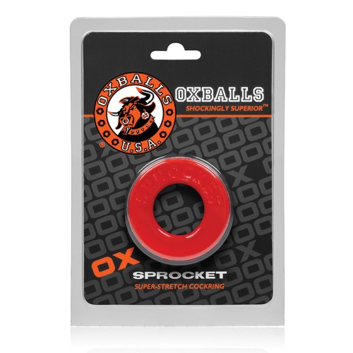 Anillo para el Pene Oxballs Atomic Jock Sprocket - Rojo