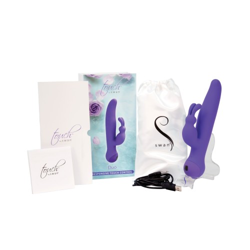 Vibrador Conejito Duo Touch by Swan Púrpura