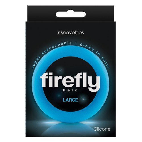 Firefly Halo Large Cockring Blue