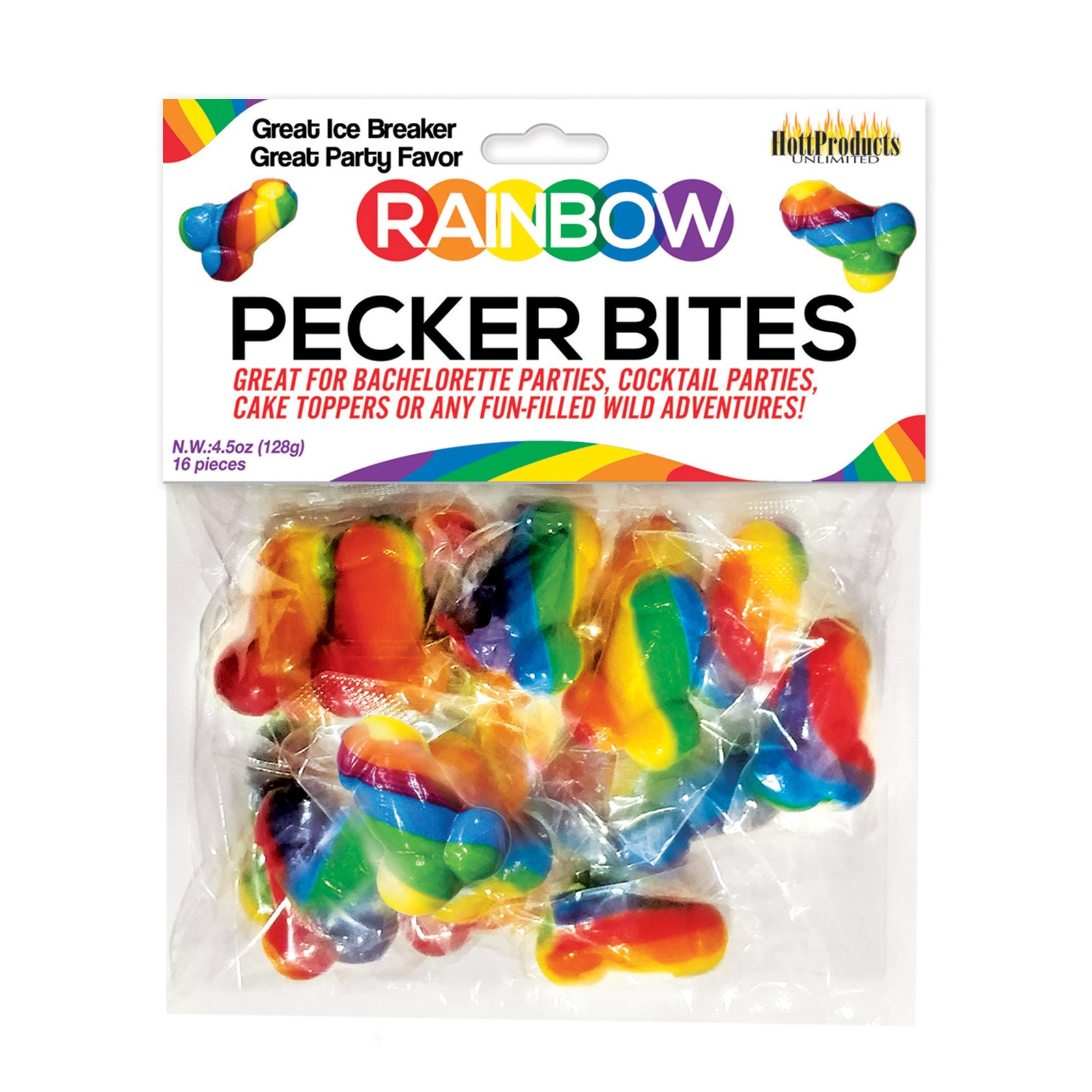 Rainbow Pecker Bites Fun Candies