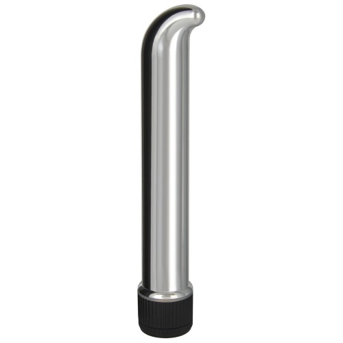 Vibrador G-Spot Chrome Classics de 7 Pulgadas Plata