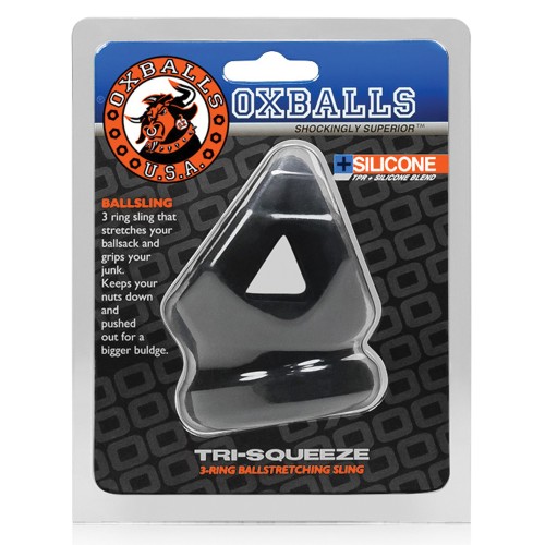 Oxballs Tri Squeeze Cocksling Black Ice