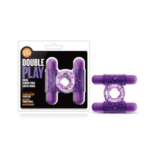 Blush Play With Me Double Play Cockring - Vibrating Pleasure