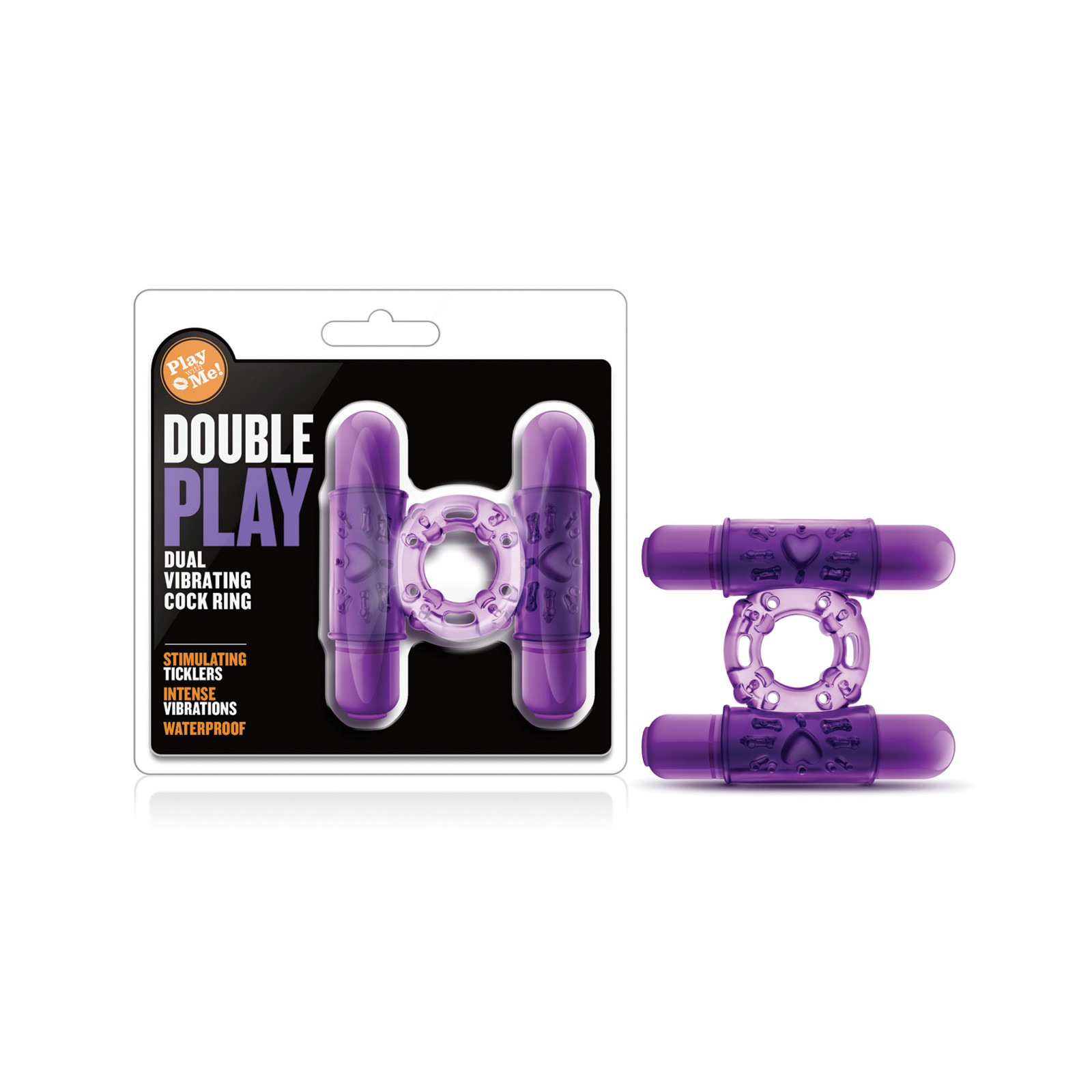 Blush Play With Me Double Play Cockring - Vibrating Pleasure