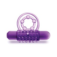 Blush Vibrating Double Strap Cockring for Couples