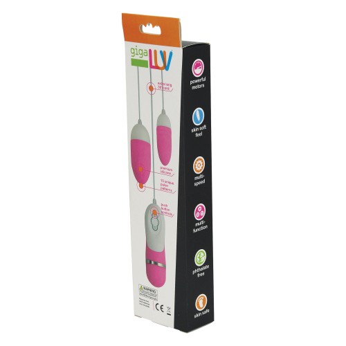 GigaLuv Dual Vibra Bullets Pink 10 Functions - Ultimate Stimulation