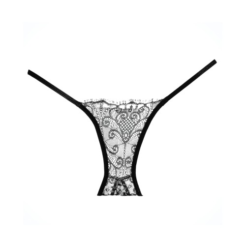 Adore Lace Enchanted Belle Panty - Elegant Black