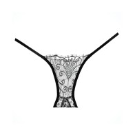 Adore Lace Enchanted Belle Panty - Elegant Black