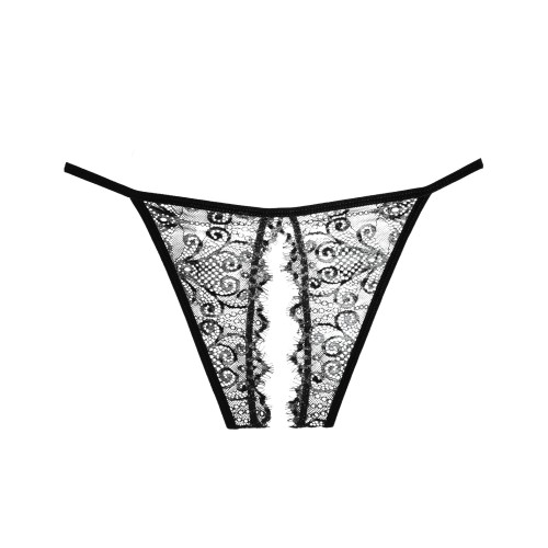 Adore Lace Enchanted Belle Panty - Elegant Black