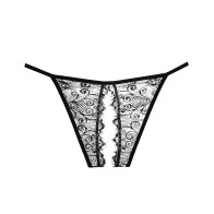 Adore Lace Enchanted Belle Panty - Elegant Black