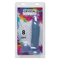 Crystal Jellies 8-Inch Ballsy Cock - Clear