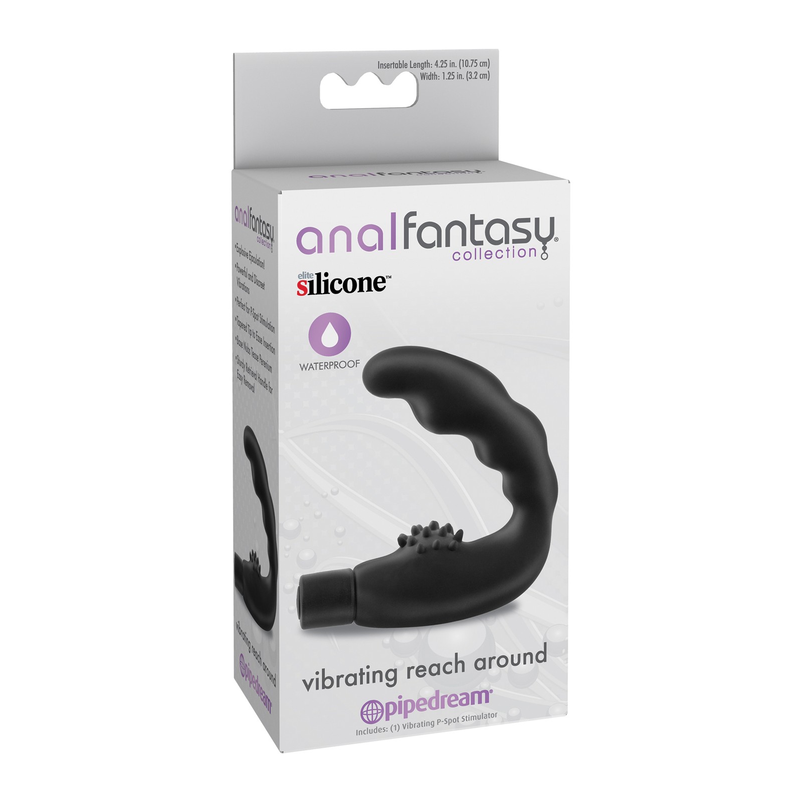 Anal Fantasy Collection Vibrating Reach Around Black