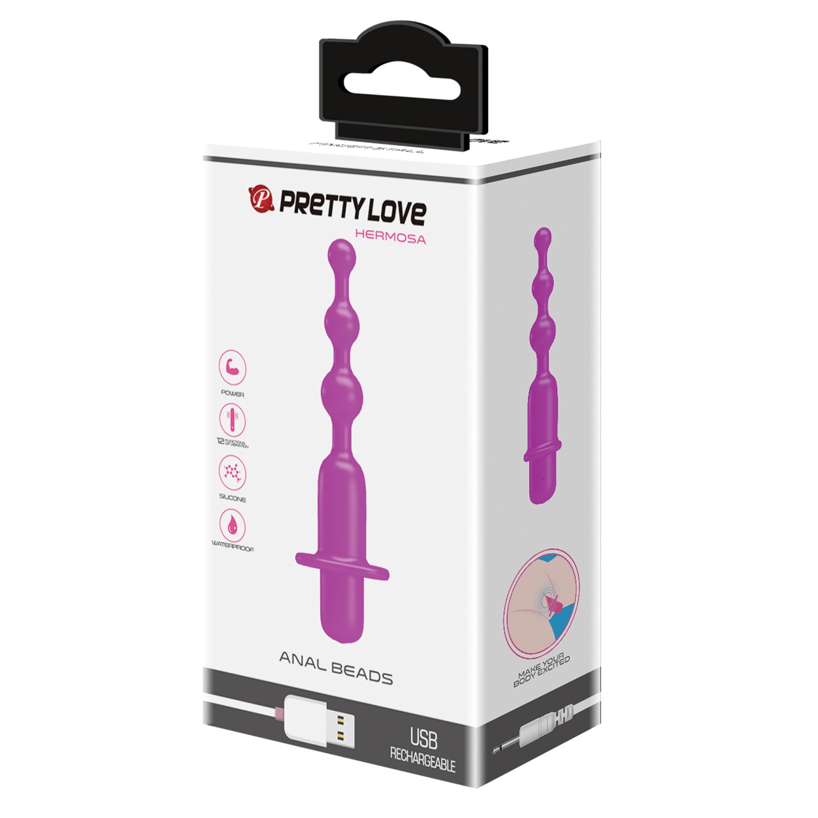 Pretty Love Hermosa Anal Beads Vibrator for Ultimate Pleasure