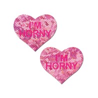 Pastease Premium I'm Horny Corazón Rosa Rojo O/S