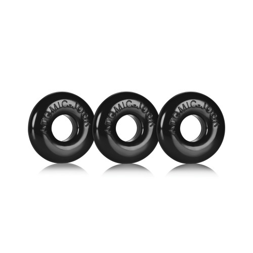 Oxballs Ringer Jelly Cockring 3-Pack - Black