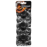 Oxballs Ringer Jelly Cockring 3-Pack - Black