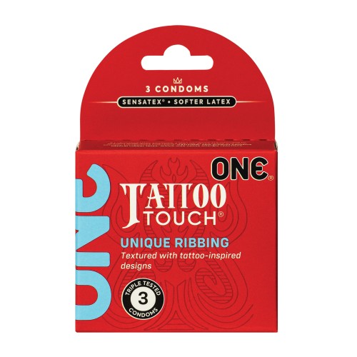 Condones One Tattoo Touch - Paquete de 3