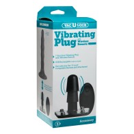 Plug Vibrante Vac-U-Lock con Control Remoto - Negro