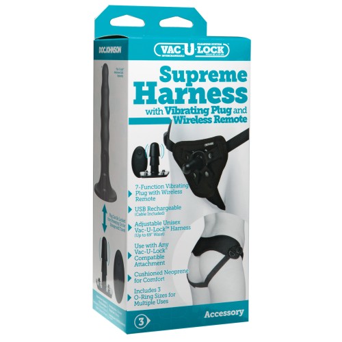 Arnés Vac-U-Lock Supreme Plug Vibrante