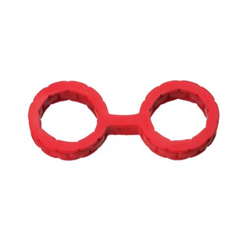 Japanese Bondage Silicone Cuffs Small Red Online