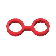 Japanese Bondage Silicone Cuffs Small Red Online