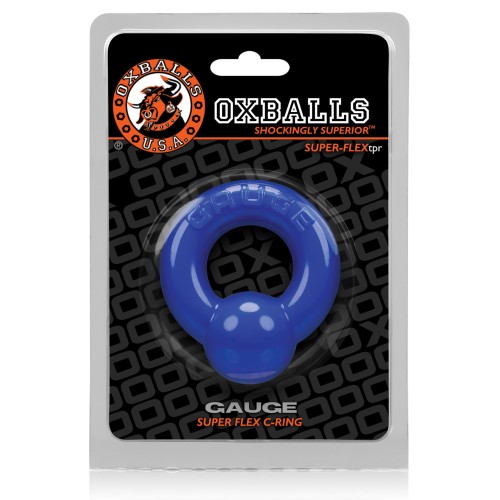 Oxballs Gauge Anillo para Pene Azul Polícia