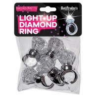 Light Up Diamond Ring Set - Pack of 5