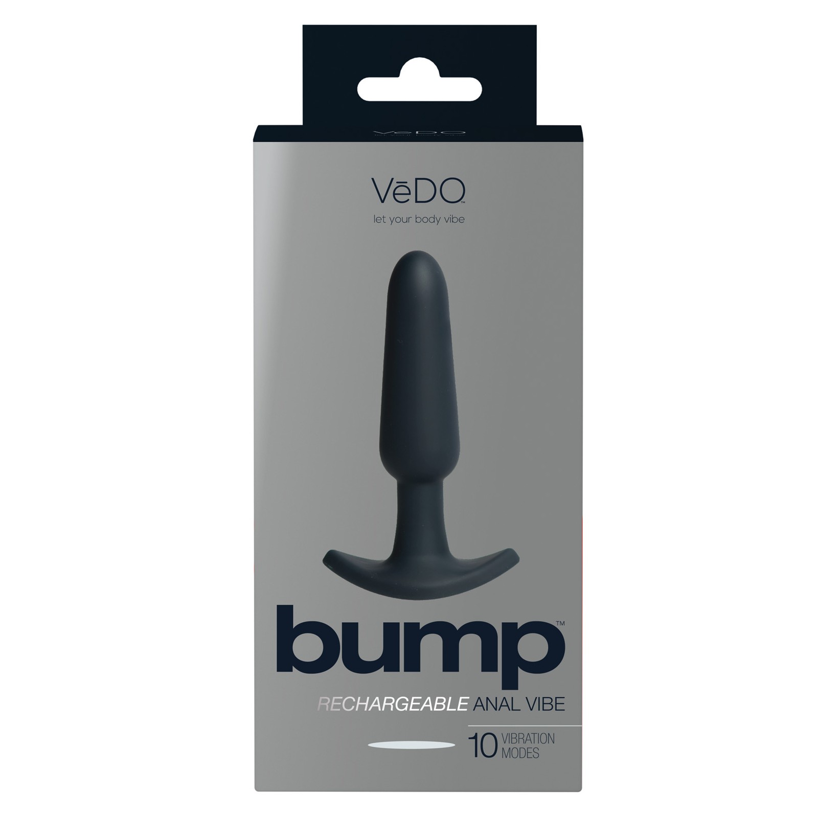 VeDO Bump Rechargeable Anal Vibe - Just Black