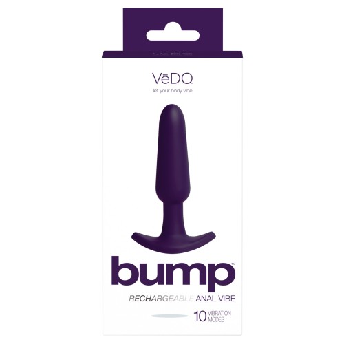 VeDO Bump Rechargeable Anal Vibe Deep Purple