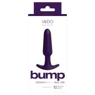 Plug Anal Recargable VeDO Bump Púrpura Profundo