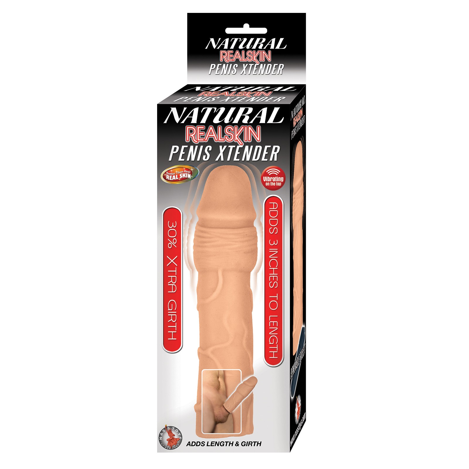 Extensor de Pene Natural Realskin - Carne