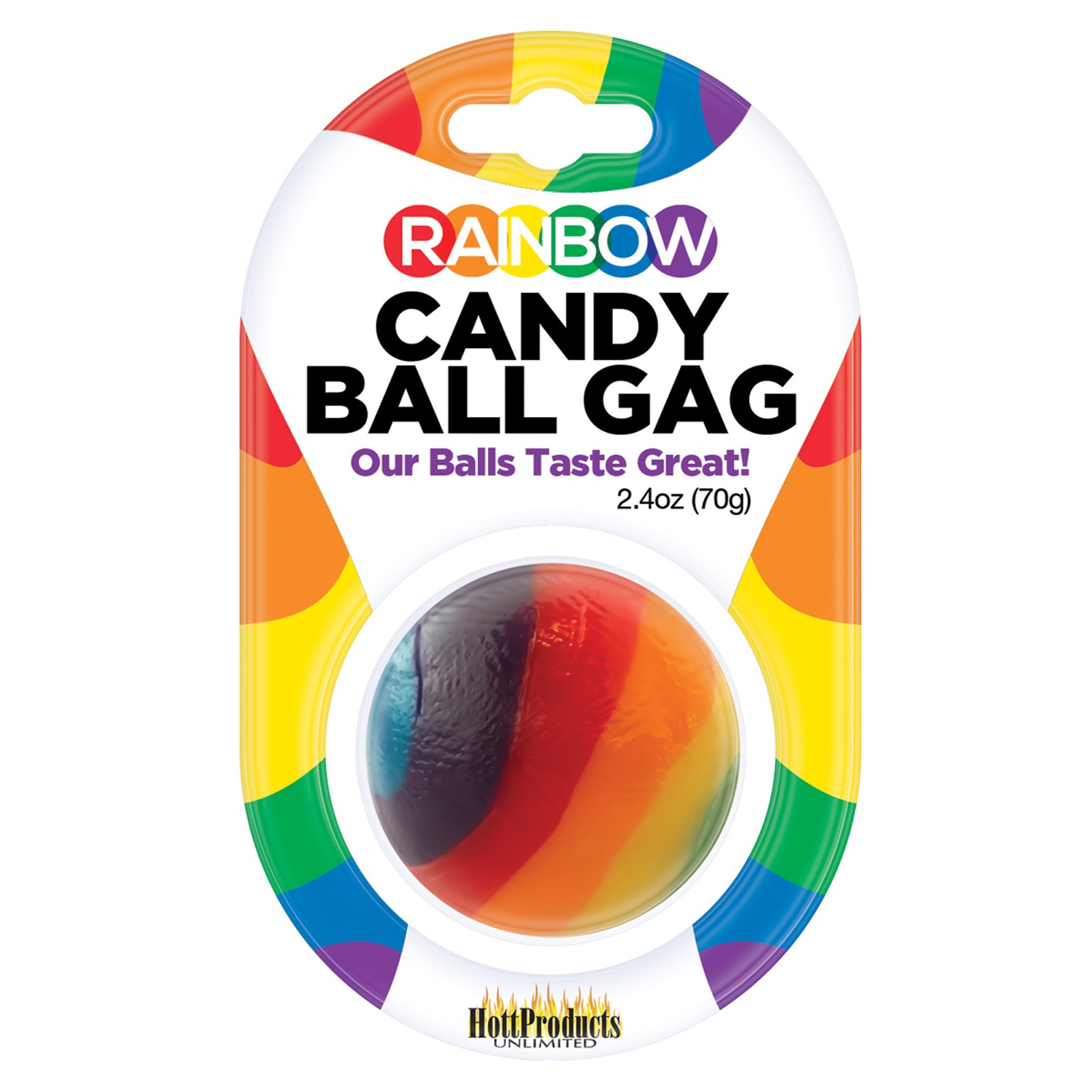 Ball Gag de Caramelo Arcoíris