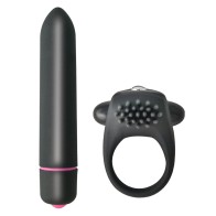 Intense Cockring and Bullet Black